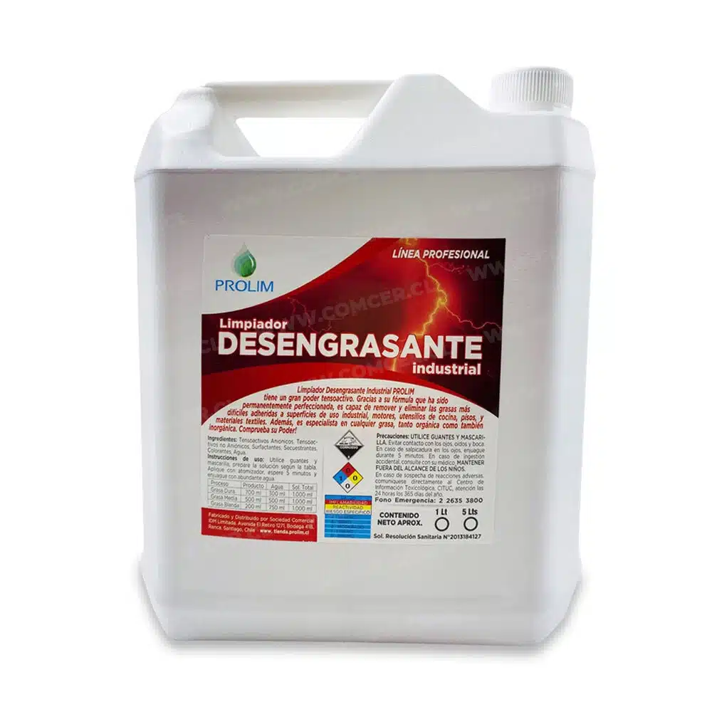 Limpiador desengrasante industrial de cocina - 5 litros