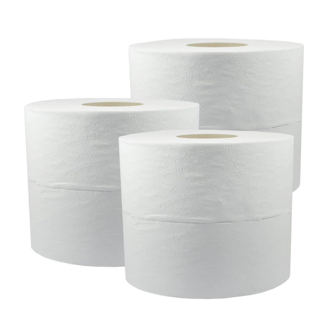 Papel higiénico jumbo - 6 rollos de 500 metros