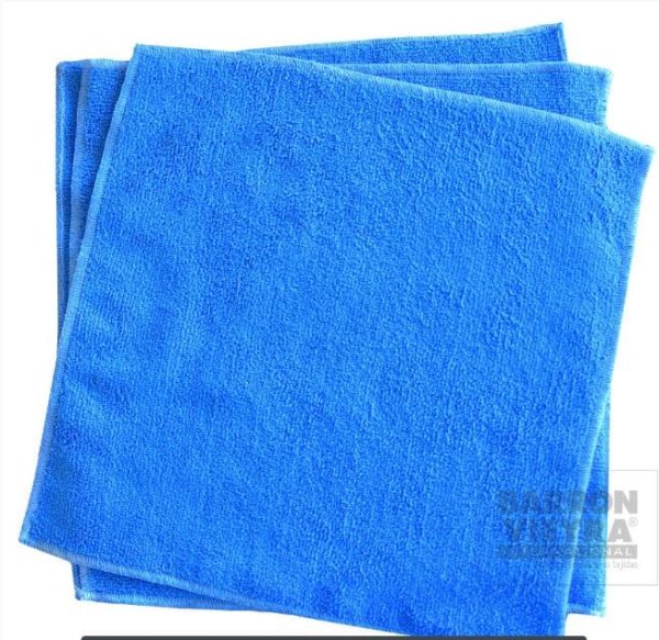 Paño microfibra azul 30 cm x 30 cm - Pack de 5 unidades