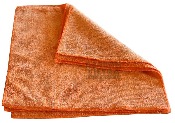 Paño microfibra naranja 30 cm x 30 cm - Pack de 5 unidades