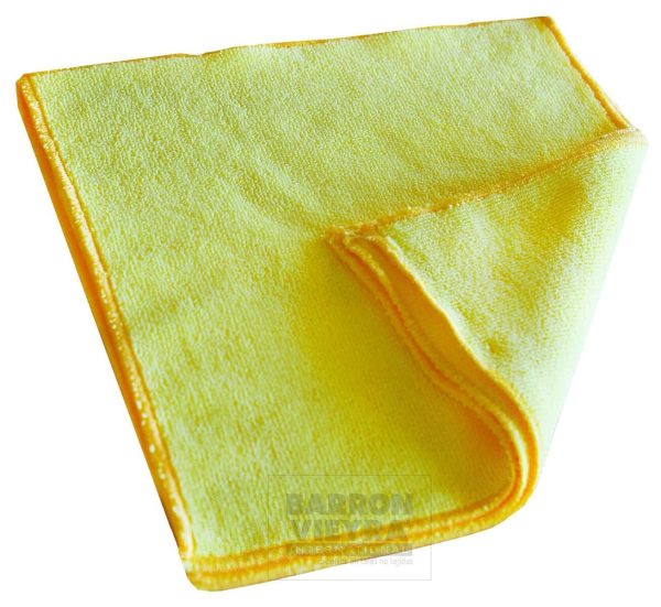 Paño microfibra amarillo 30 cm x 30 cm - Pack de 5 unidades