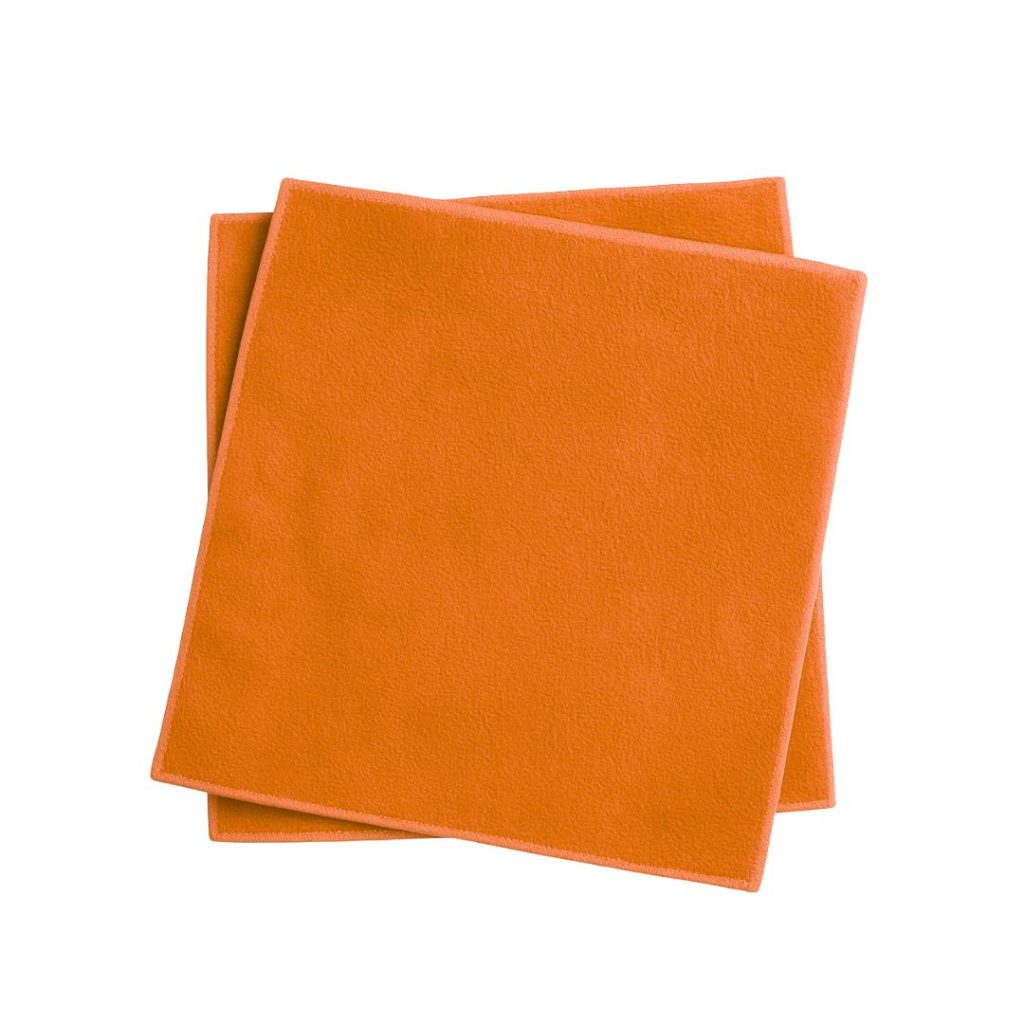Paño microfibra naranja 30 cm x 30 cm - Pack de 5 unidades