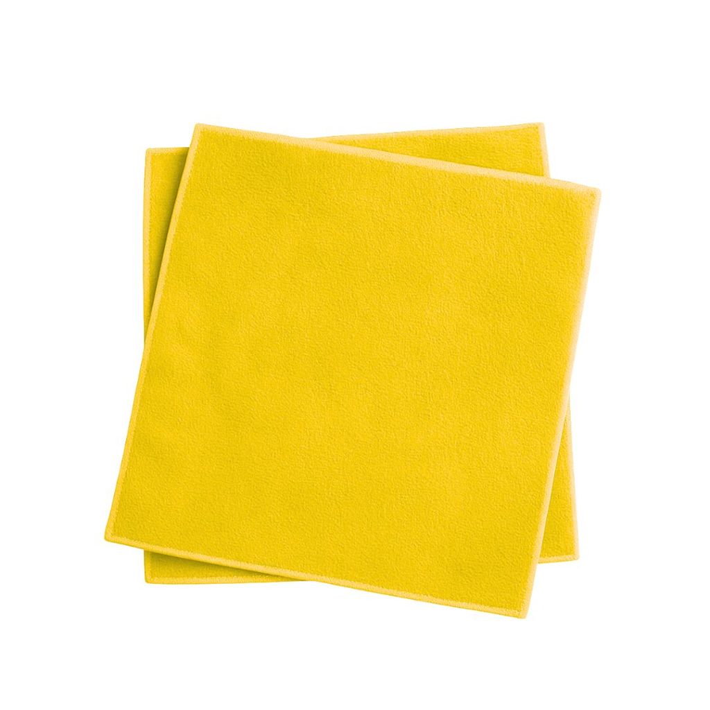 Paño microfibra amarillo 30 cm x 30 cm - Pack de 5 unidades
