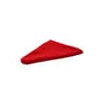 red fabric, folded triangle, bright color