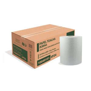 Toalla de papel Indaial Fit para toallero de palanca - 6 rollos de 200 metros
