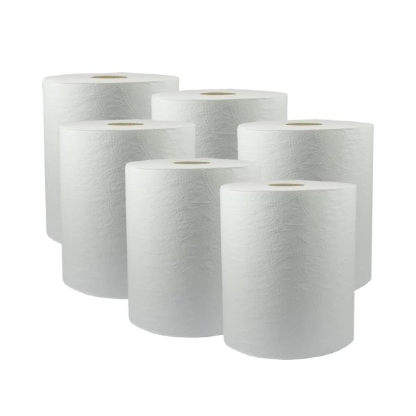 Toalla de papel Indaial Fit para toallero de palanca - 6 rollos de 200 metros - Imagen 2