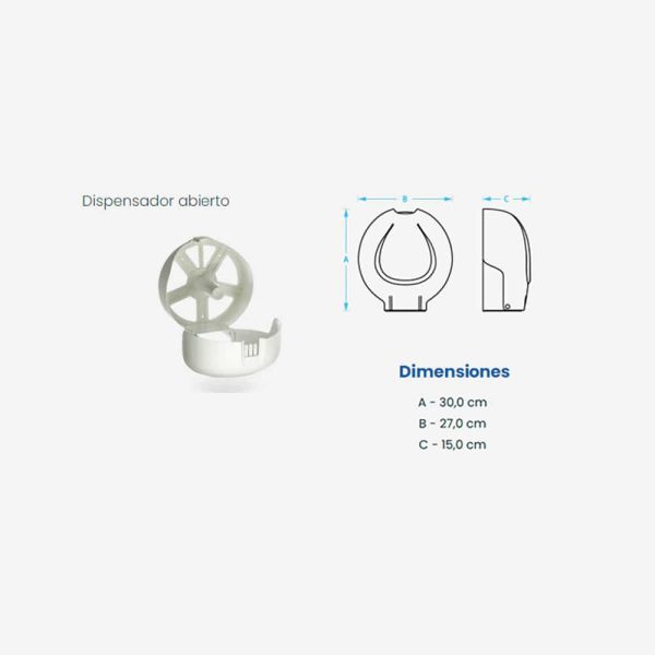 Dispensador de papel higiénico para rollo jumbo - Imagen 5