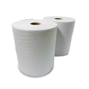 Toalla de papel hoja simple - 2 rollos de 250 metros