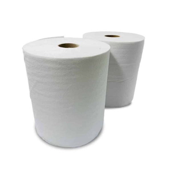 Toalla de papel hoja simple - 2 rollos de 250 metros
