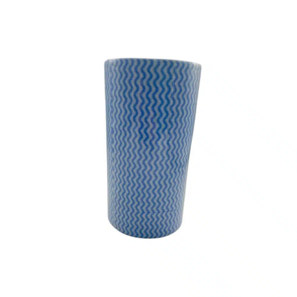 blue patterned cup, ceramic, zigzag design