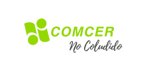 Logo de COMCER con texto "No Coludido" en verde y gris.