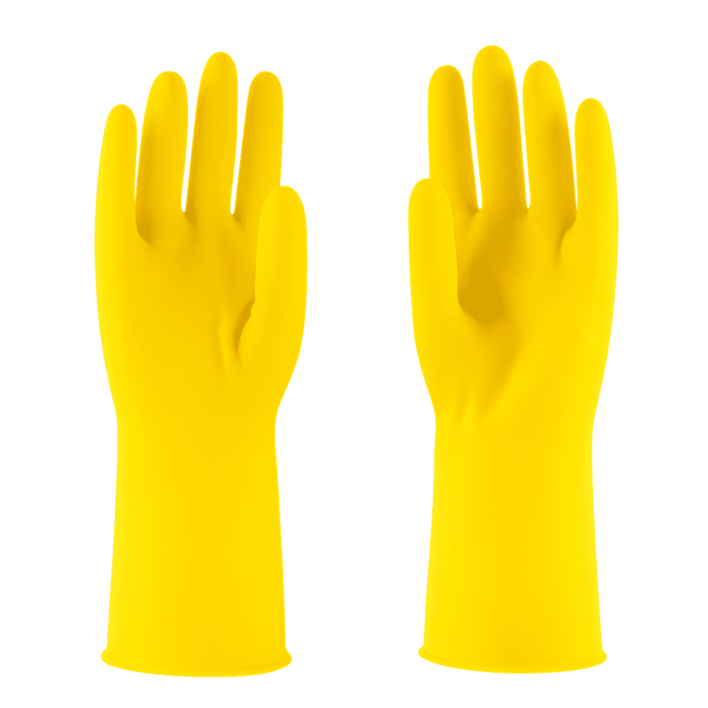 Guante de aseo amarillo talla L