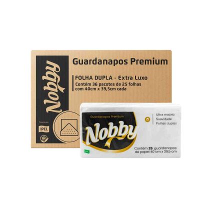 Servilleta Nobby doble hoja blanca 40x39.5