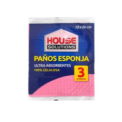 Paño esponja 3 unidades extra absorción