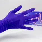 GUANTES DE NITRILO AZUL TALLA l CAJA DE 100 UNI - Imagen 2