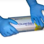 GUANTES DE NITRILO AZUL TALLA l CAJA DE 100 UNI - Imagen 1