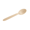 Cuchara de sopa de madera compostable - Pack de 100 unidades