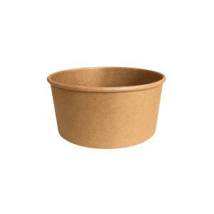 Platos bowl de cartón kraft 1,000 cc - Pack de 50 unidades